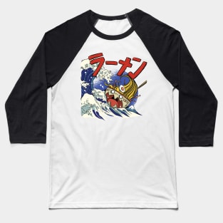 The Great Ramen Wave Baseball T-Shirt